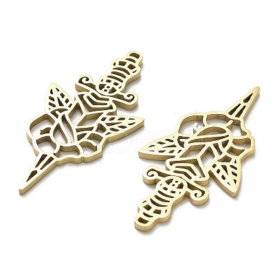 304 Stainless Steel Pendants STAS-B054-04G-1