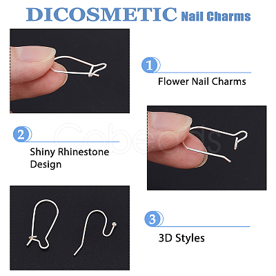 DICOSMETIC 16Pcs 2 Styles 925 Sterling Silver Hoop Earrings & Earring Hooks STER-DC0001-11-1