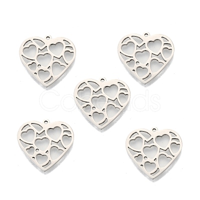 Non-Tarnish 201 Stainless Steel Pendants STAS-N098-100P-1