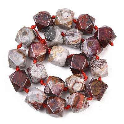 Natural Mexican Agate/Crazy Lace Agate Beads Strands G-B187-A01-01-1