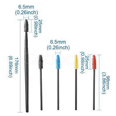 Artificial Fiber Eye Lashes Cosmetic Brushes MRMJ-TA0001-11-1