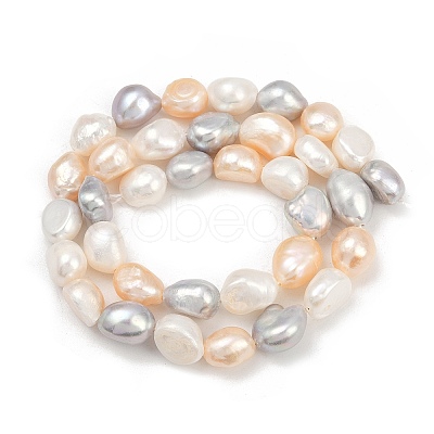 Natural Cultured Freshwater Pearl Beads Strands PEAR-P064-20K-09F-1