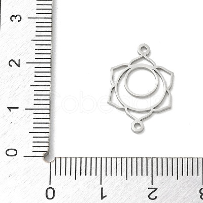 Chakra 304 Stainless Steel Connector Charms SA-CBA28C1-01C-P-1