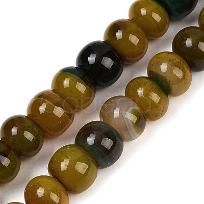 Dyed Natural Agate Beads Strands G-U030-A01-04-1