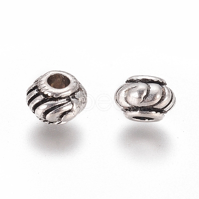 Tibetan Style Alloy Spacer Beads X-TIBEB-Q39-AS-LF-1