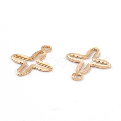 201 Stainless Steel Tiny Cross Charms STAS-C017-14G-1