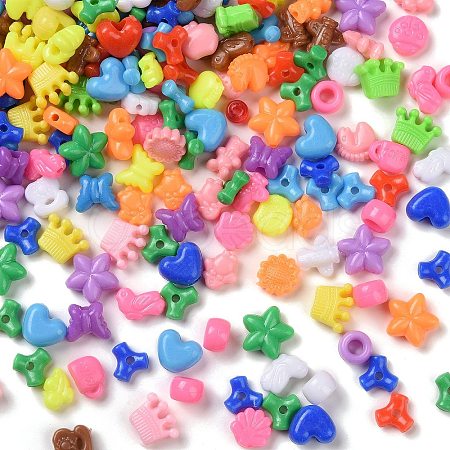 Opaque Acrylic Beads SACR-Q195-04-1