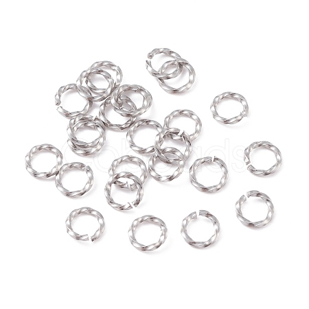 Tarnish Resistant 304 Stainless Steel Open Jump Rings STAS-F191-12P-A-1