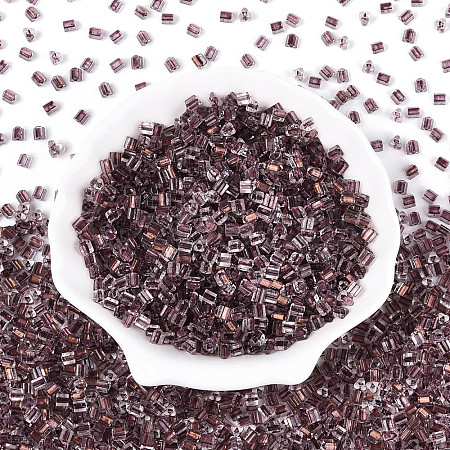 Transparent Inside Colours Glass Seed Beads SEED-T007-13K-1