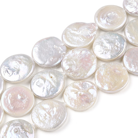 Baroque Natural Keshi Pearl Beads Strands PEAR-S018-03G-1