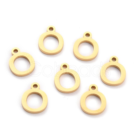 304 Stainless Steel Pendants STAS-F267-10O-G-1