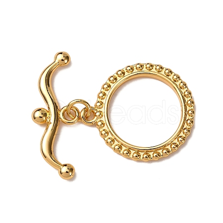 Brass Toggle Clasps KK-Z121-21G-1