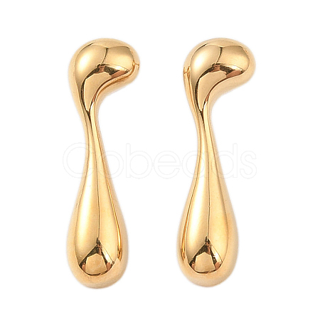 Ion Plating(IP) 304 Stainless Steel Stud Earrings for Women EJEW-N055-16G-1