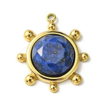 Faceted Natural Lapis Lazuli Pendants FIND-Z028-39D-1