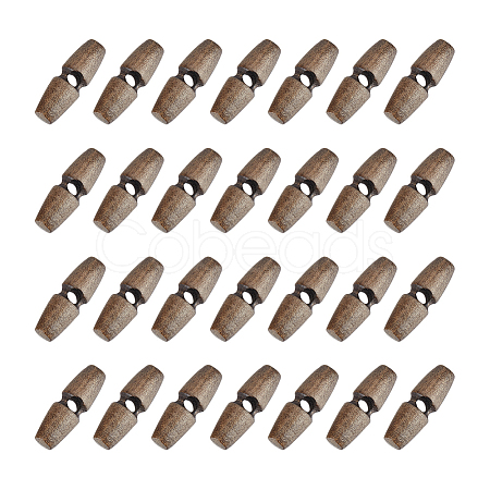 50Pcs 1-Hole Wood Buttons BUTT-UN0001-27A-1