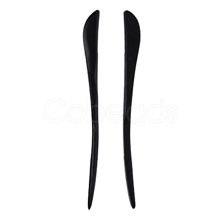 Vintage Schima Wood Hair Sticks Findings OHAR-N008-09-1