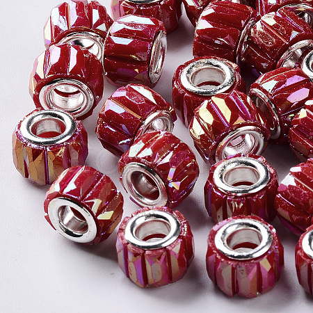 Opaque Resin European Beads LS-RPDL-Q023-A-A02-1