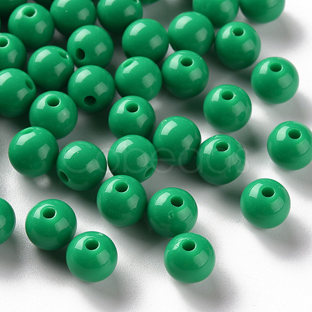 Opaque Acrylic Beads X-MACR-S370-C8mm-24-1