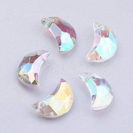 Transparent Acrylic Charms MACR-G046-11mm-A2X-1