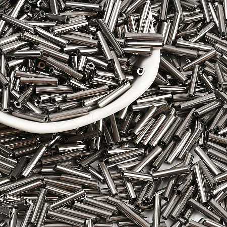 Glass Bugle Beads SEED-R028-2x12-A04-1