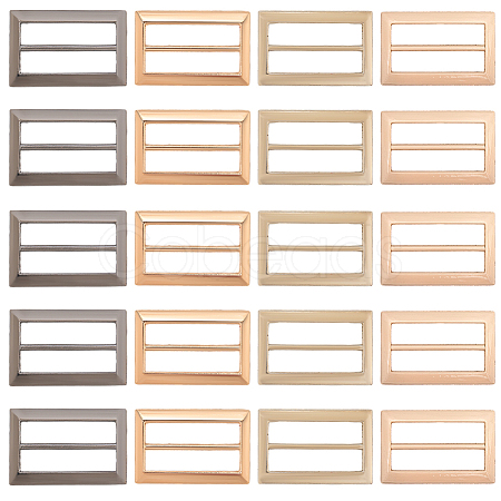 20Pcs 4 Colors Alloy Belt Buckles FIND-CL0001-36B-1