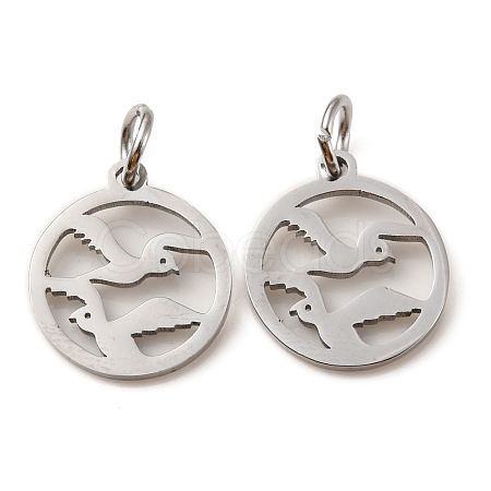 Non-Tarnish 304 Stainless Steel Charms STAS-D050-07P-09-1