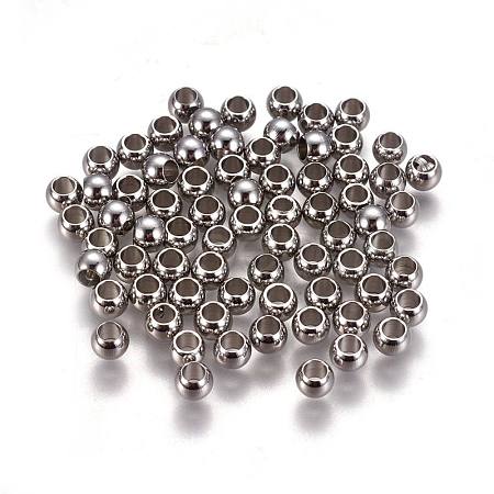 Tarnish Resistant 304 Stainless Steel Spacer Beads STAS-L222-42B-P-1
