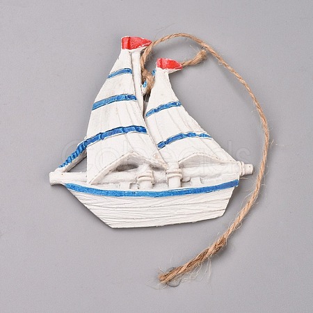 Hanging Resin Pendant Decorations AJEW-WH0098-75K-1