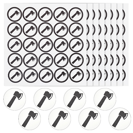 PVC Plastic Waterproof Stickers LS-DIY-WH0386-18E-1