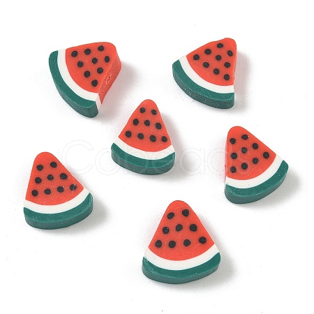 Fruit & Vegetable Theme Handmade Polymer Clay Beads CLAY-F006-02I-1