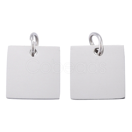 Anti-Tarnish 304 Stainless Steel Stamping Blank Tag Charms STAS-I311-28P-1