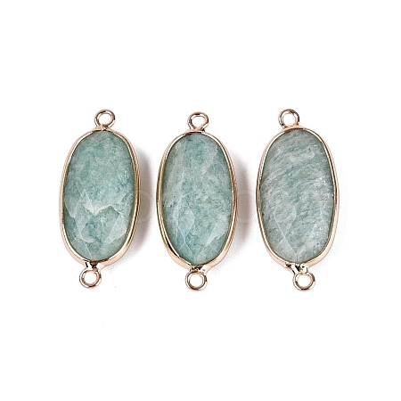 Natural Amazonite Links Connectors G-R472-03H-1