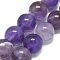 Natural Amethyst Beads Strands, Round, 8mm, Hole: 1mm, about 21pcs/strand, 7 inch(18cm)