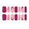 Full Cover Nombre Nail Stickers, Self-Adhesive, for Nail Tips Decorations, Colorful, 24x8mm, 14pcs/sheet