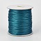 Eco-Friendly Korean Waxed Polyester Cord, Teal, 1mm, about 169.51~174.98 Yards(155~160m)/Roll