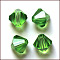 Imitation Austrian Crystal Beads, Grade AAA, K9 Glass, Faceted, Bicone, Lime Green, 4x4mm, Hole: 0.7~0.9mm