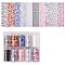 Nail Art Transfer Stickers, Nail Decals, DIY Nail Tips Decoration for Women, Flower Pattern, Mixed Color, 40mm, anout 1m/roll, 10rolls/box