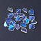 Electroplate Glass Pendants, AB Color Plated, Petal, Clear AB, 16x15x5mm, Hole: 1.4mm