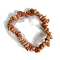 Natural Pink Aventurine Stretch Bracelets, Chip, 17~22cm