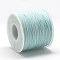 Polyester Cords, Light Sky Blue, 0.5~0.6mm, about 131.23~142.16 yards(120~130m)/roll