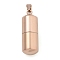 304 Stainless Steel Openable Urn Ashes Pendants, Column Charm, Rose Gold, 27x9.5mm, Hole: 5.5x3mm, inner diameter: 6mm