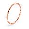 304 Stainless Steel Bamboo Joint Hinged Bangle, Rose Gold, Inner Diameter: 1-7/8x2-1/4 inch(4.75x5.75cm)