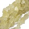 Natural Lemon Quartz Bead Strands, Nuggets, 12~25x10~18mm, Hole: 1mm, about 26pcs/strand, 15.16 inch