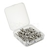75Pcs 15 Styles Tibetan Style Alloy Tube Bails FIND-FS0004-50-6