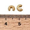 Brass Crimp Beads Covers KK-CBA1A60-05G-3