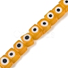Handmade Evil Eye Lampwork Beads Strands LAMP-G166-16F-2