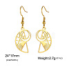 304 Stainless Steel Dangle Earrings FS-WGB851A-02-2