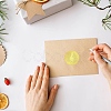 34 Sheets Self Adhesive Gold Foil Embossed Stickers DIY-WH0509-010-5