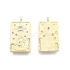 Brass Micro Pave Clear Cubic Zirconia Pendants KK-G432-14G-1