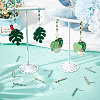 20Pcs Brass Bamboo Shape Stud Earring Findings KK-BBC0004-91-4